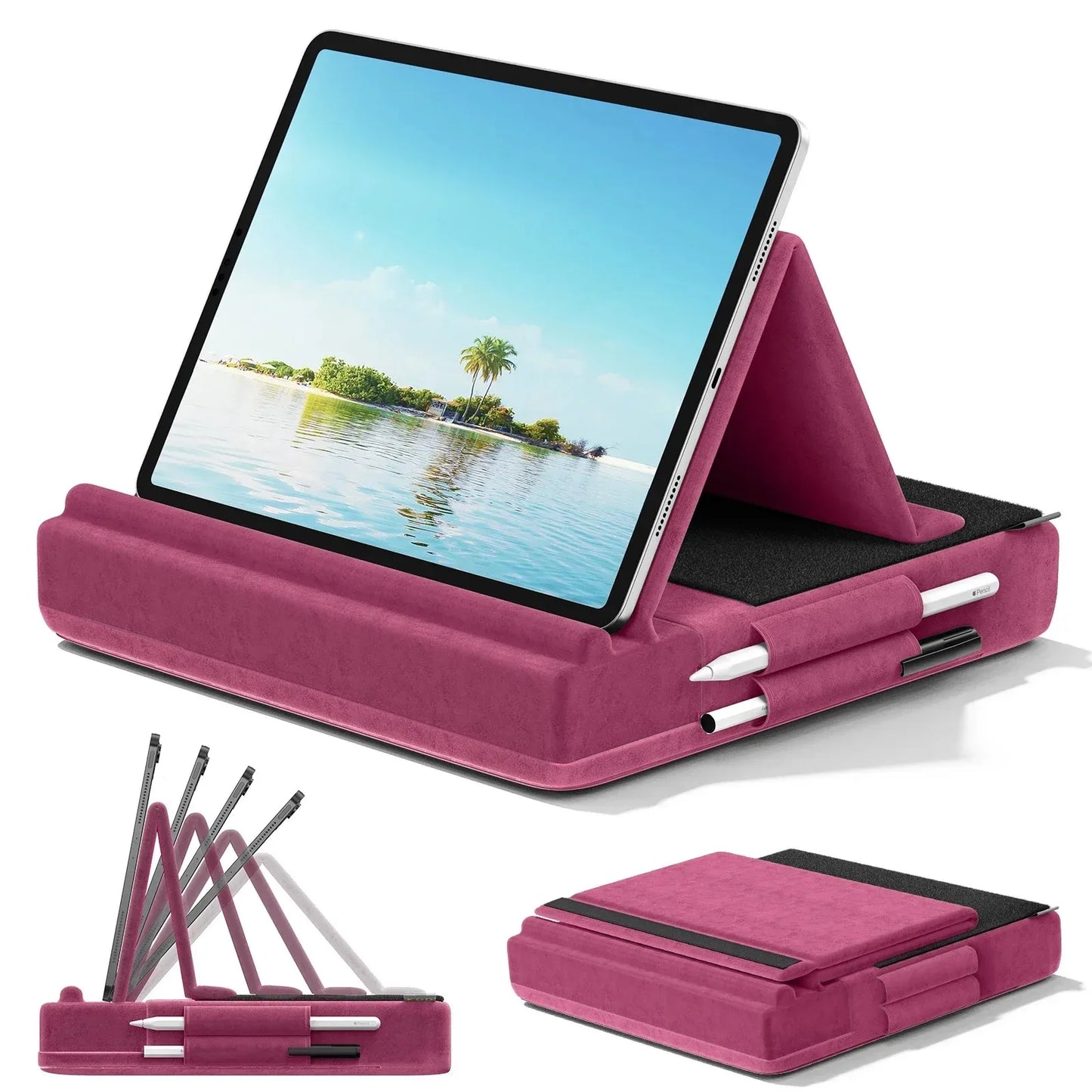 Multi-Angle Viewing Tablet Pillow Stand Holder