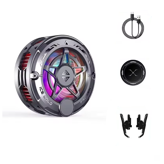 2-in-1 Universal Portable Magnetic Clip Phone Cooler Pad