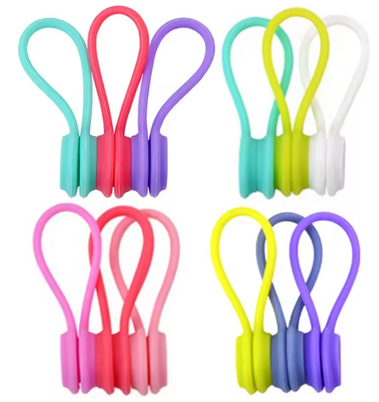 6/12-Piece Magnetic Cable Clip Organiser