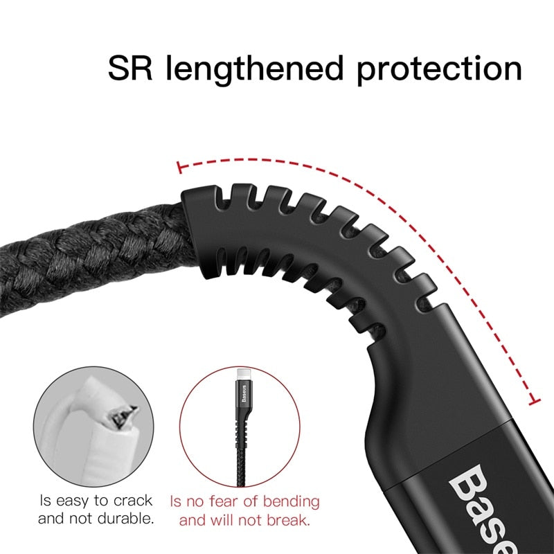 Spring USB Cable for iPhone Charger Quick Charging Data