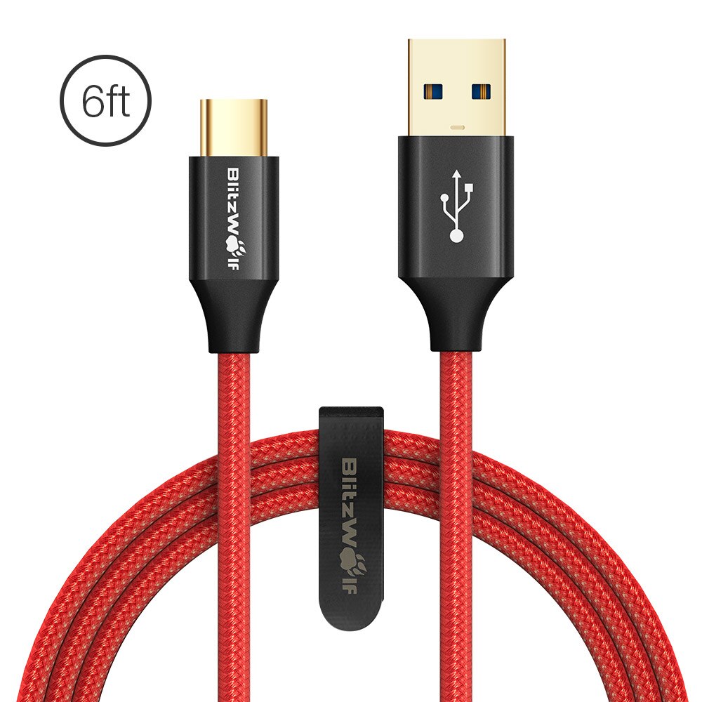 USB Type C Type-C Data Cable 1.8m/6ft Unbreakable Mobile Phone USB Charger Cables For