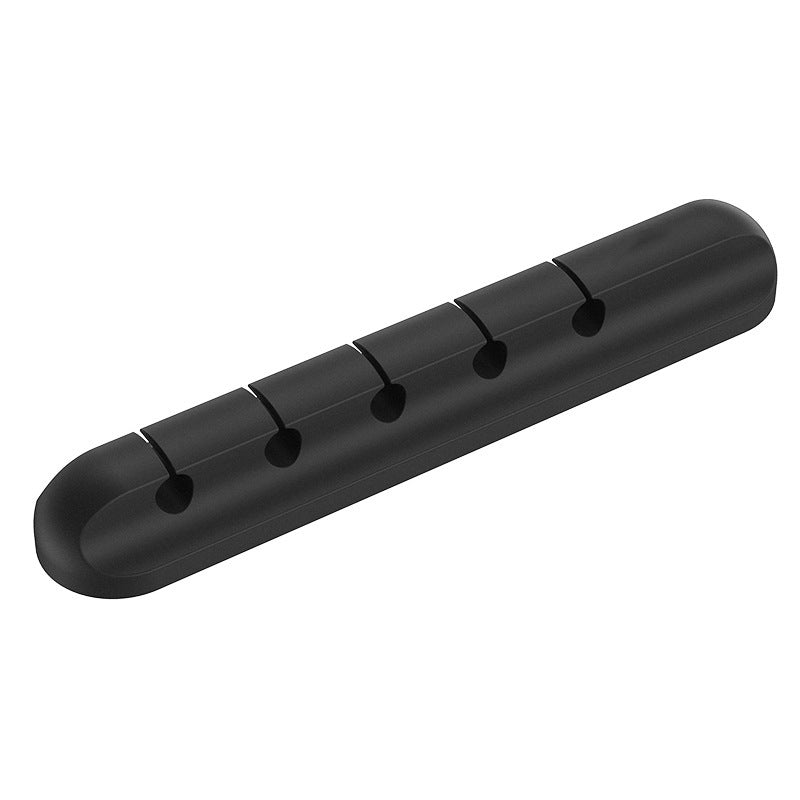 Cable Organiser Silicone USB Cable Winder Flexible Management Clips Holder