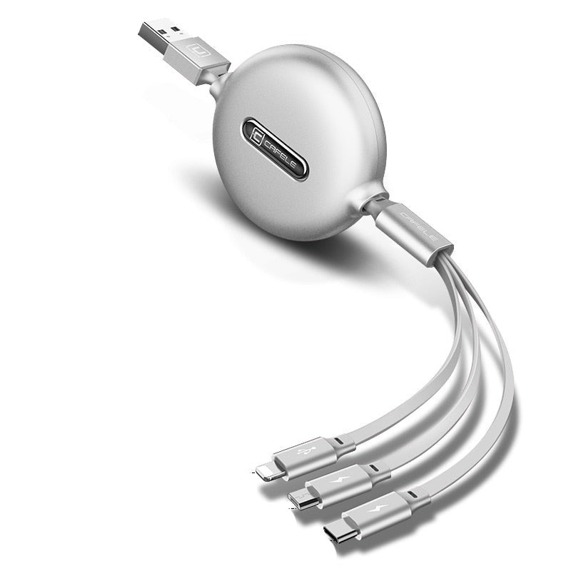 3-in-1 USB Micro Type-C Cable Charger