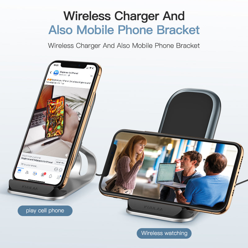 Qi Wireless Charger 10W for iPhone Samsung Xiaomi Fast Wireless Charging Dock