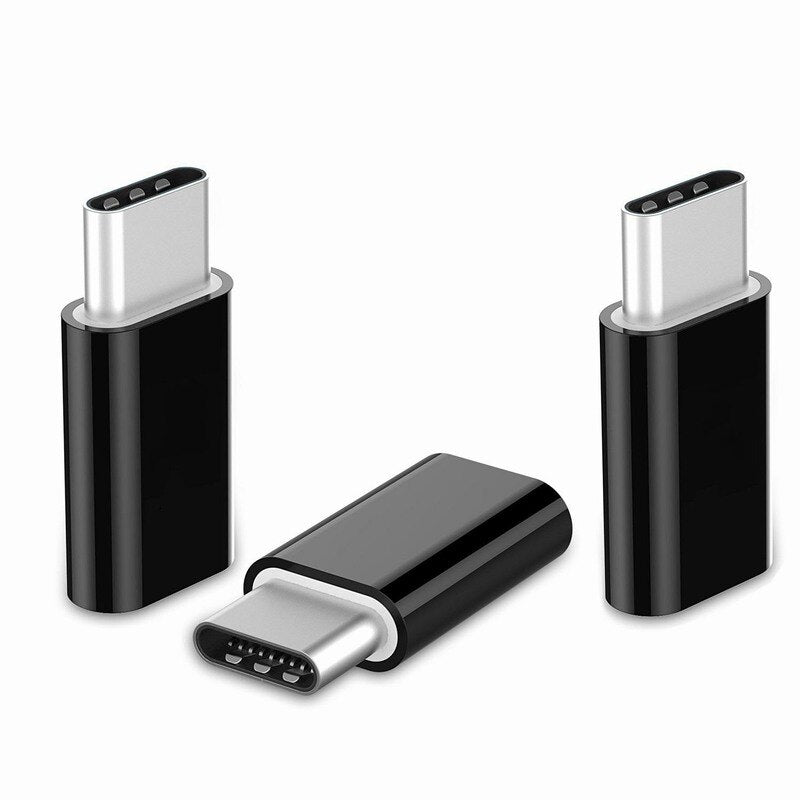 Mini 3-Piece Micro USB To typeC Adapter For Samsung S8 S9 Xiaomi Huawei Phone Charger Usbc Micro To C