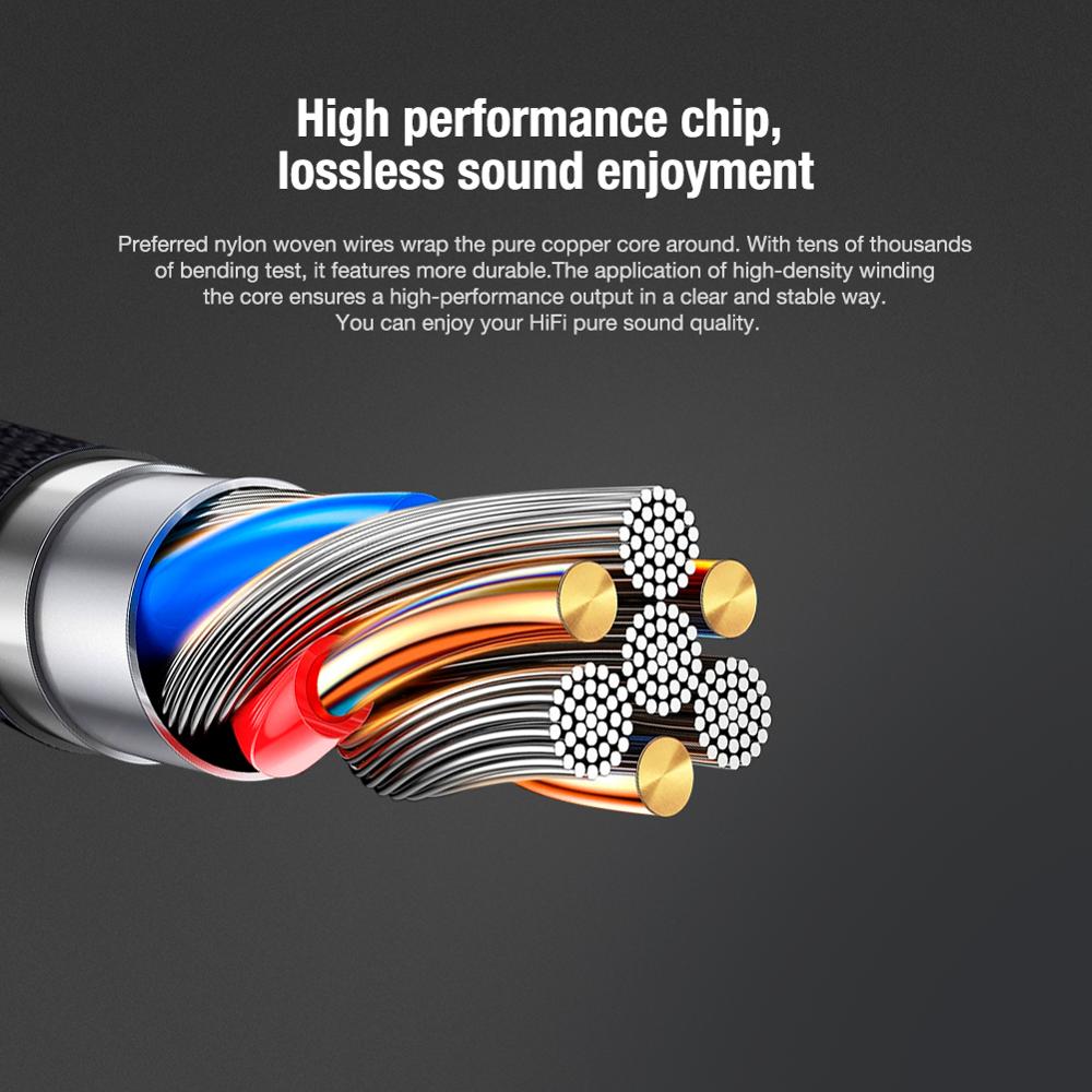 Type-C to 3.5mm Headphone Jack Adapter USB-C to Aux Audio