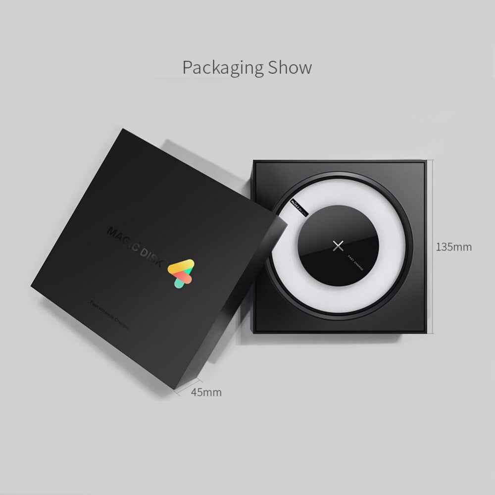 Nillkin 10W LED Qi Fast Wireless Charger Pad for iPhone 11 Xs Max for Samsung S10 Plus S9 for Huawei