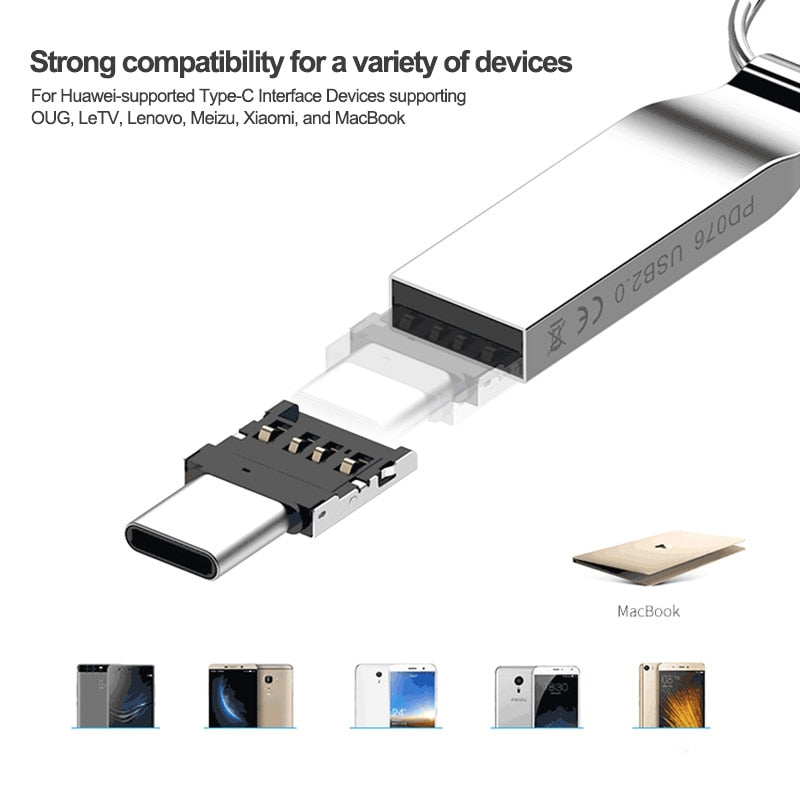 Mini OTG Type-C to USB 3.0 Adapter
