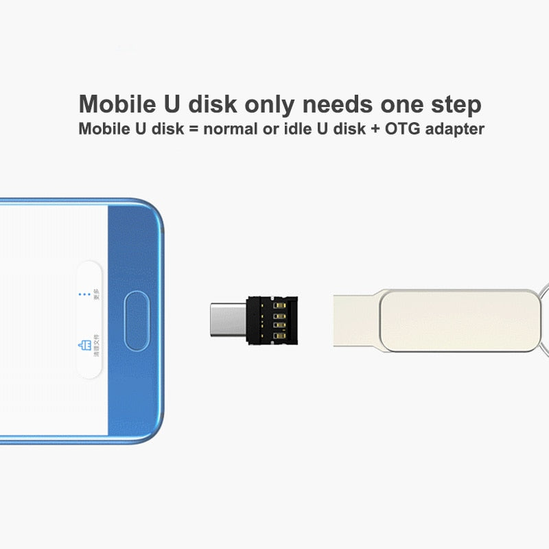 Mini OTG Type-C to USB 3.0 Adapter