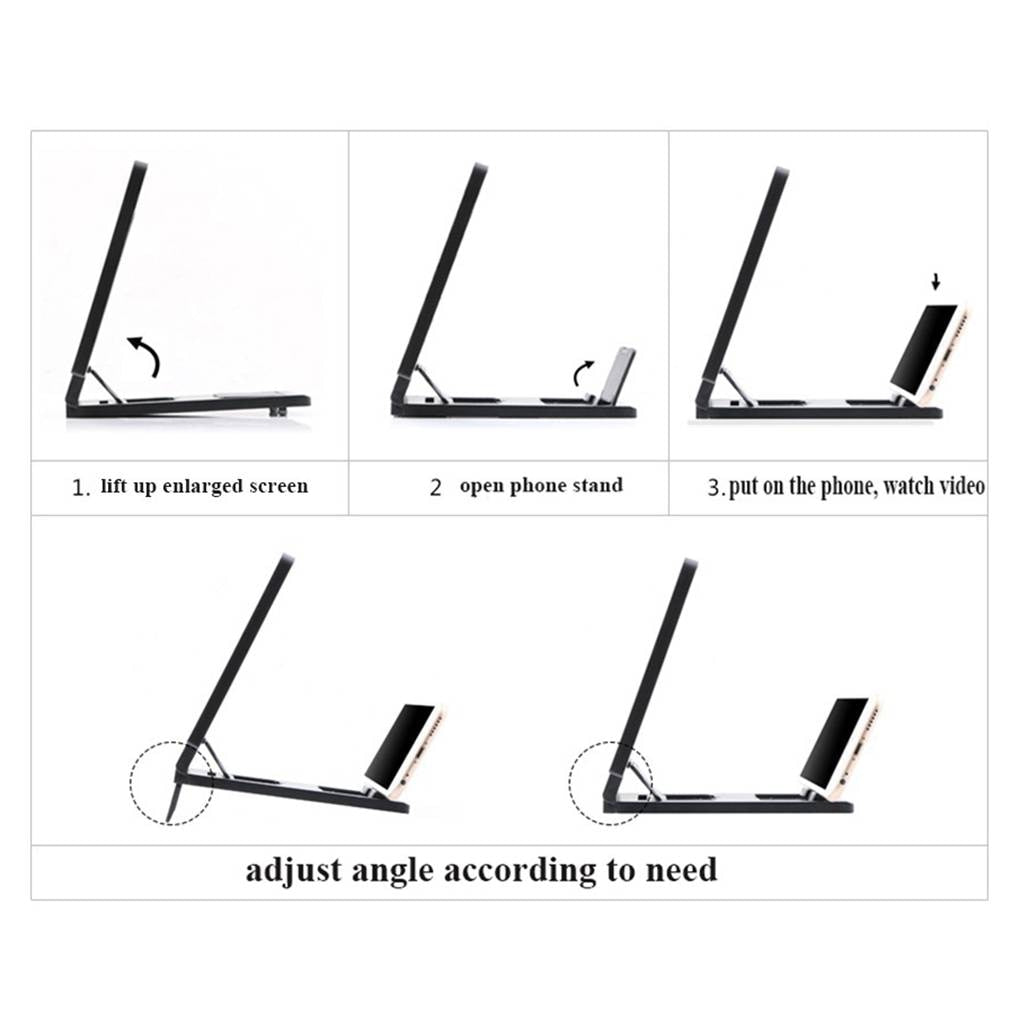 Phone Screen Magnifier Cellphone Projector Enlarged Amplifier Mobile Bracket Holder