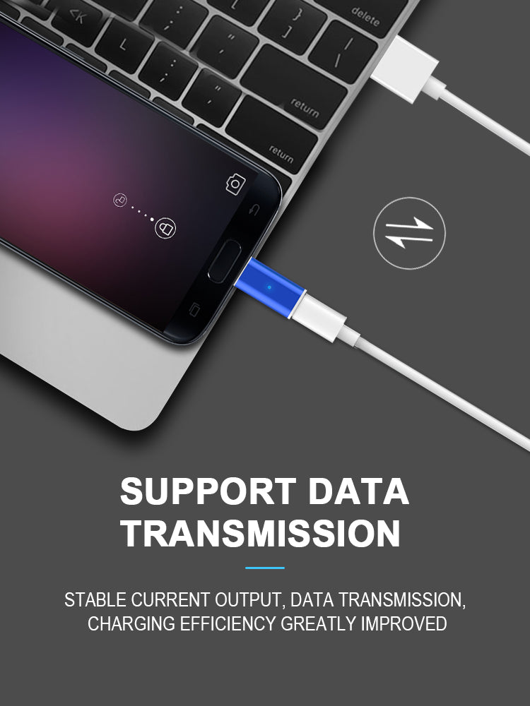SUNPHG Magnetic Adapter USB Type C to Micro USB Type-C Converter for iPhone Xiaomi Huawei Samsung