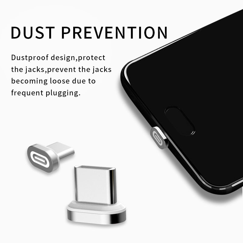 SUNPHG Magnetic Adapter USB Type C to Micro USB Type-C Converter for iPhone Xiaomi Huawei Samsung