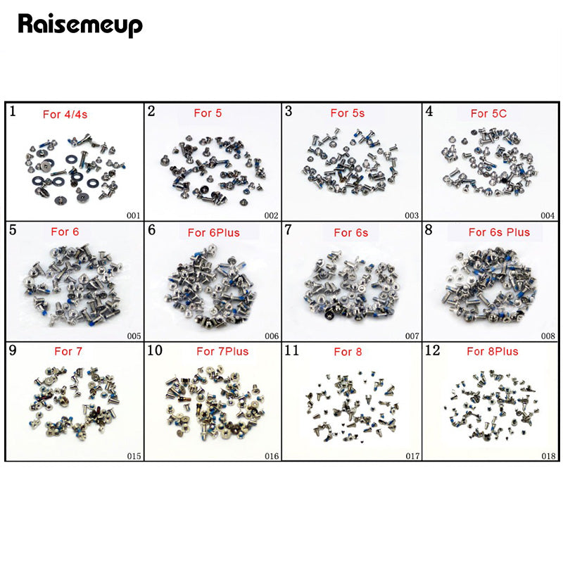 Screws Full Screw Set for iPhone 7 8 6 6s X plus Repair bolt Complete Kit Replacement Parts Full Set