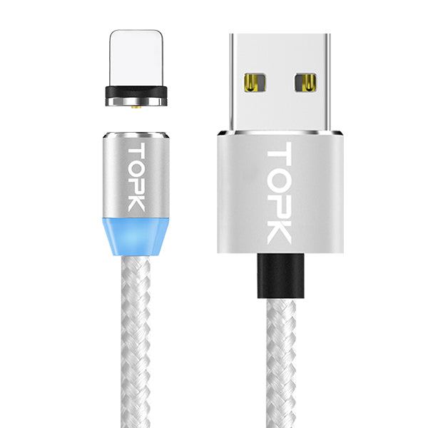 Nylon Braided LED USB Magnetic Cable Micro Type-C