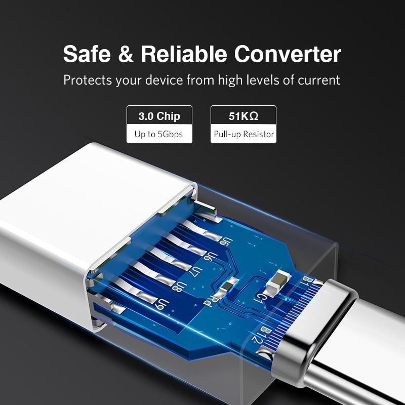 USB-C Adapter Type C to USB 3.0 Adapter Thunderbolt 3 Type-C Adapter OTG Cable For Macbook