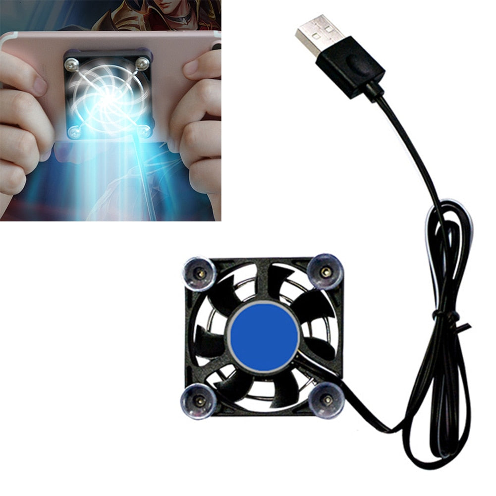 Universal Controller Cooling Pad USB Black Adjustable Rapid Tablet Phone Cooler Portable Fan