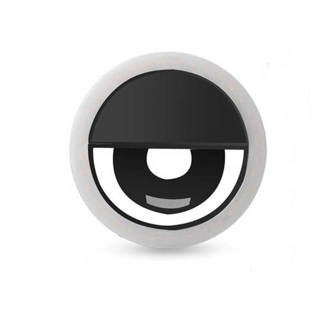 Selfie Lamp Mobile Phone Lens Portable Flash Ring 36 LEDS Luminous Ring Clip Light