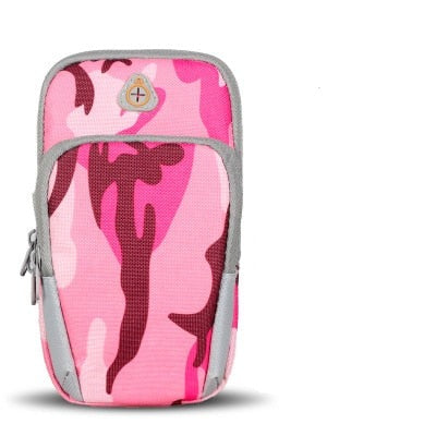 Universal Sports Armband Case Zippered Fitness Running Arm Band Bag Pouch Jogging Workout Cover