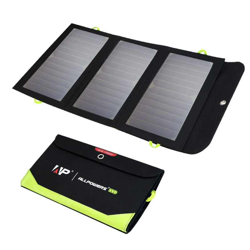 5V 21W Built-In 10000mAh Battery Portable Solar Panel Charger Waterproof