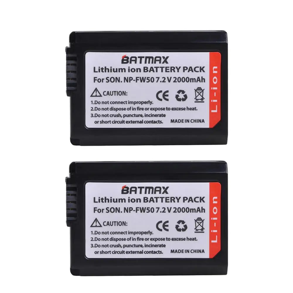 2000mAh NP-FW50 NP FW50 Dual LED USB Battery Charger for SONY