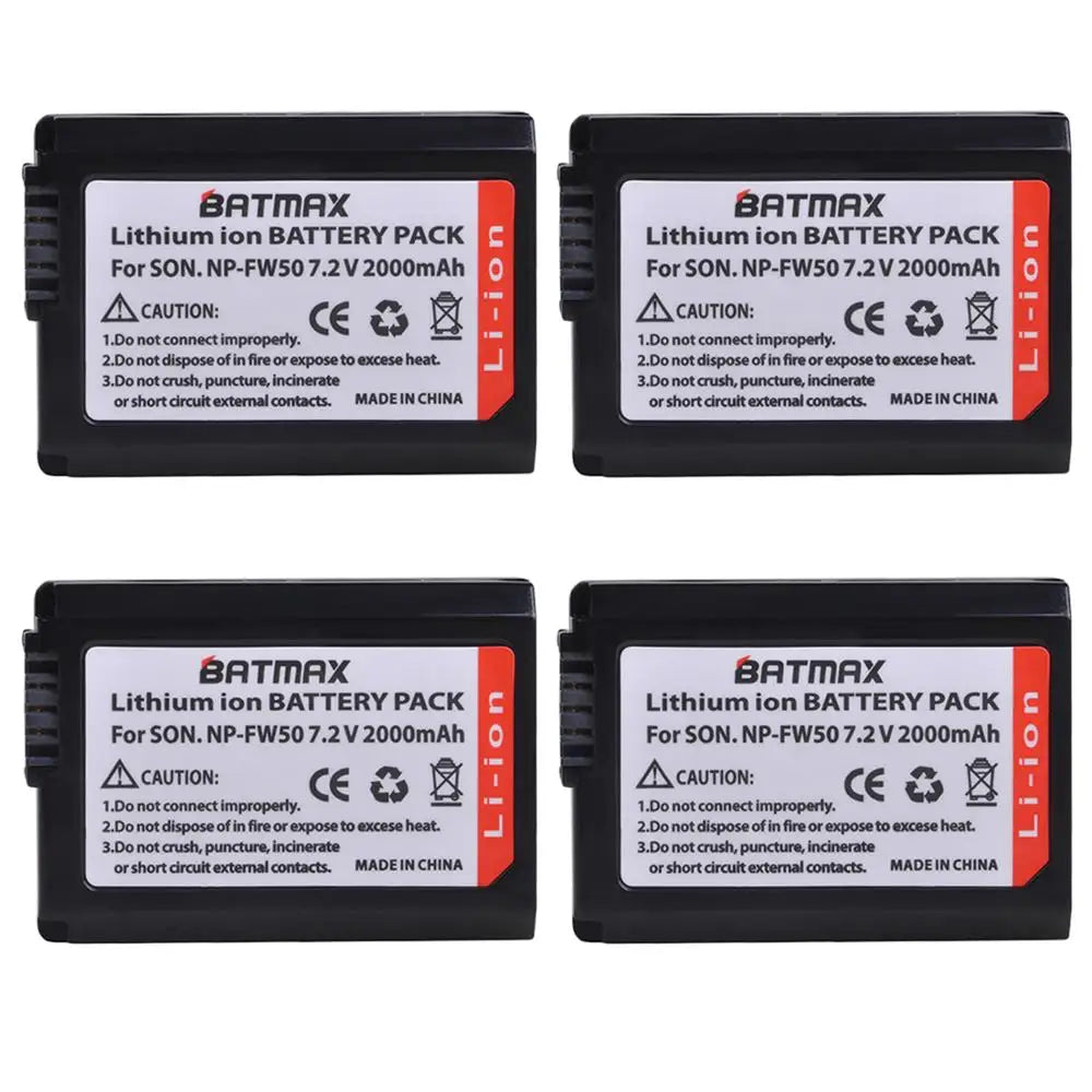 2000mAh NP-FW50 NP FW50 Dual LED USB Battery Charger for SONY