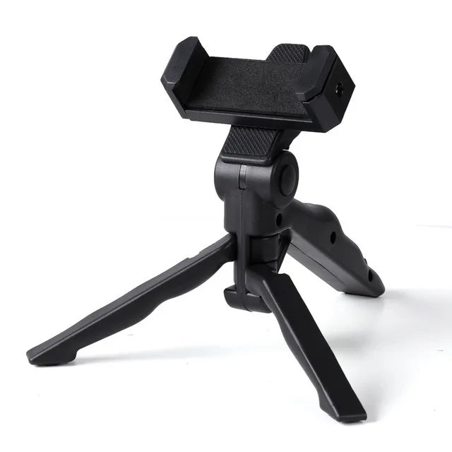 Handheld Stabiliser Phone Tripod Holder Selfie Stick Handle Holder Stand Camera Mini Tripod Macro