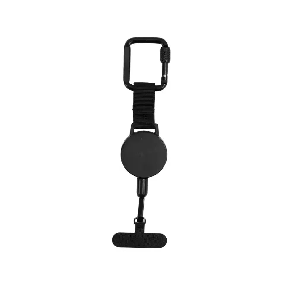 Anti-Theft Retractable Phone Holder With Carabiner Lanyard