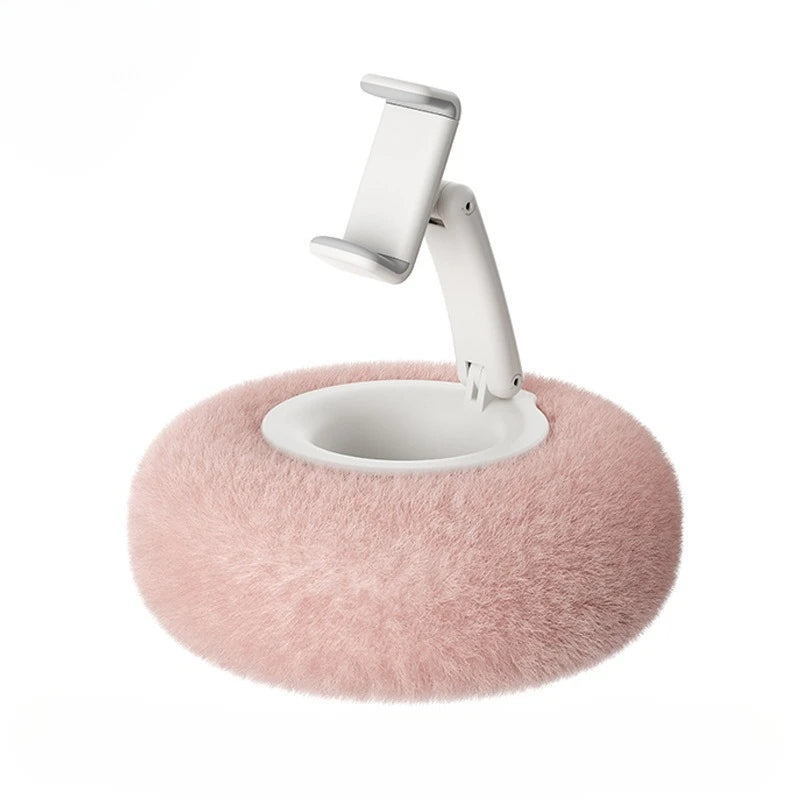 Plush Pillow Foldable Rotatable Phone Stand Holder