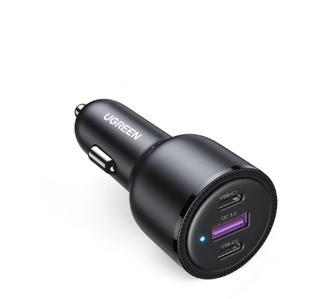 3-Port Fast-Charging Car Charger