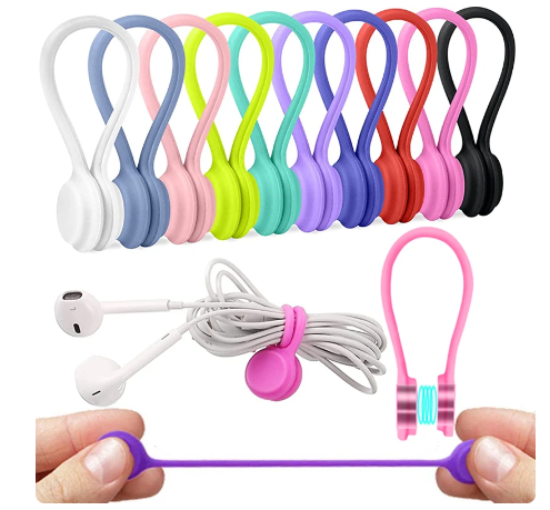 6/12-Piece Magnetic Cable Clip Organiser