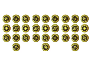 30-Piece Quantum Shield Mobile Phone Stickers
