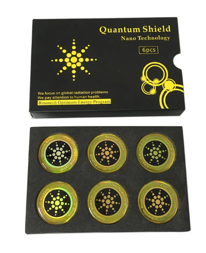 6-Piece Quantum Shield Stickers for Mobile Phone