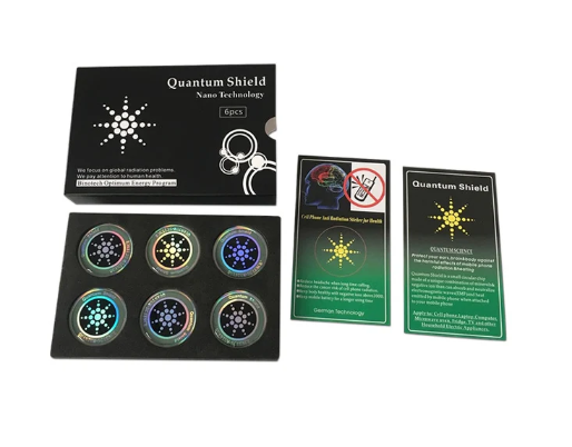 6-Piece Quantum Shield Stickers for Mobile Phone