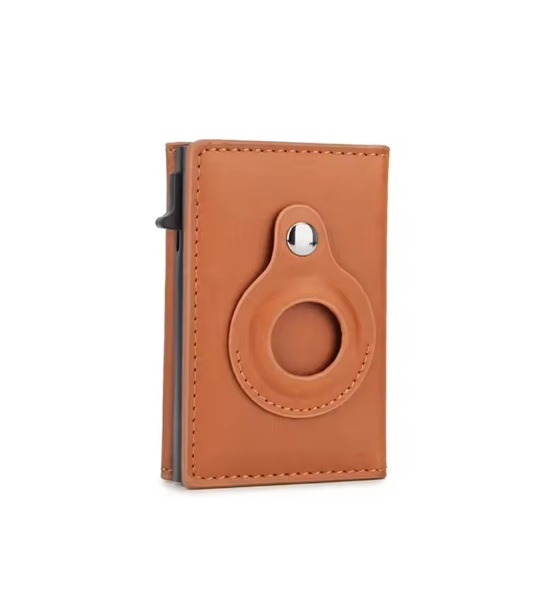 Smart Air Tag Wallet PU Leather RFID Blocking Card Holder
