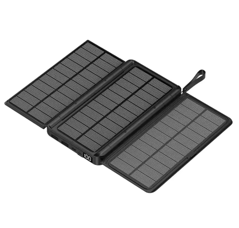 10000mAh Qi Wireless Solar Power Bank