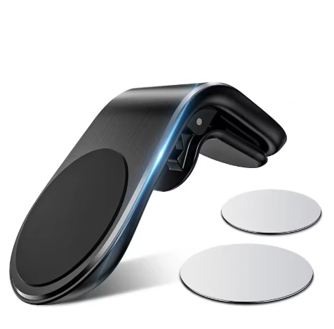 Metal Magnetic Car Phone Holder Mini Air Vent Clip Mount Magnet Mobile Stand