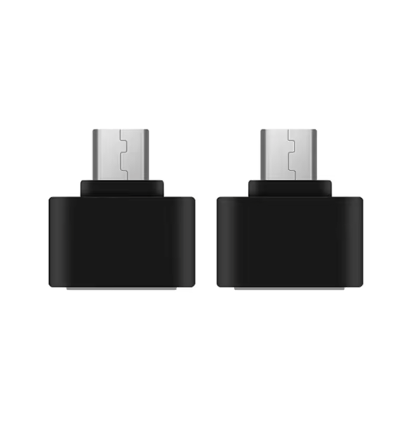 2-Piece Mini Micro USB Male to USB Female OTG Adapter Converter
