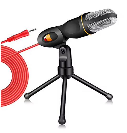 Wired 3.5mm Condenser Microphone With Holder