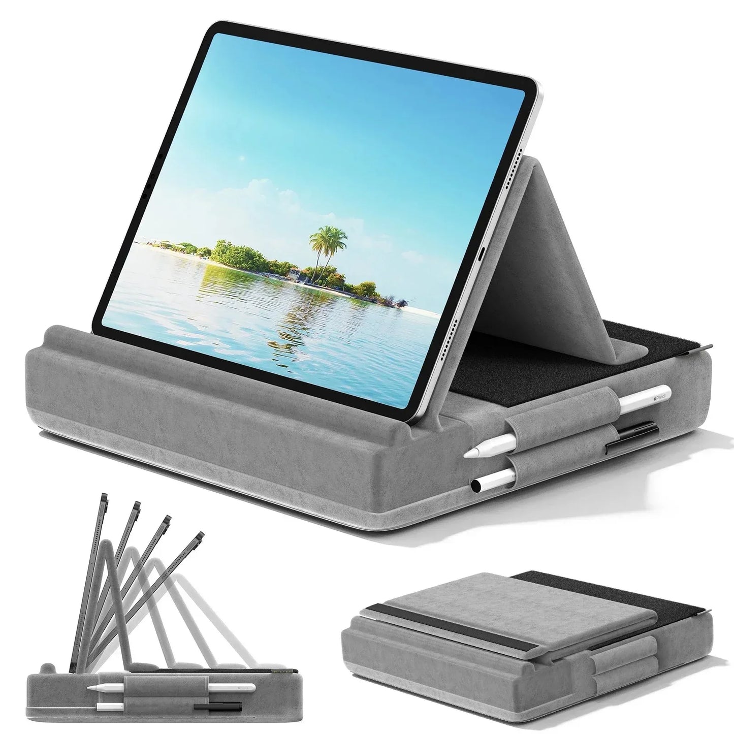 Multi-Angle Viewing Tablet Pillow Stand Holder