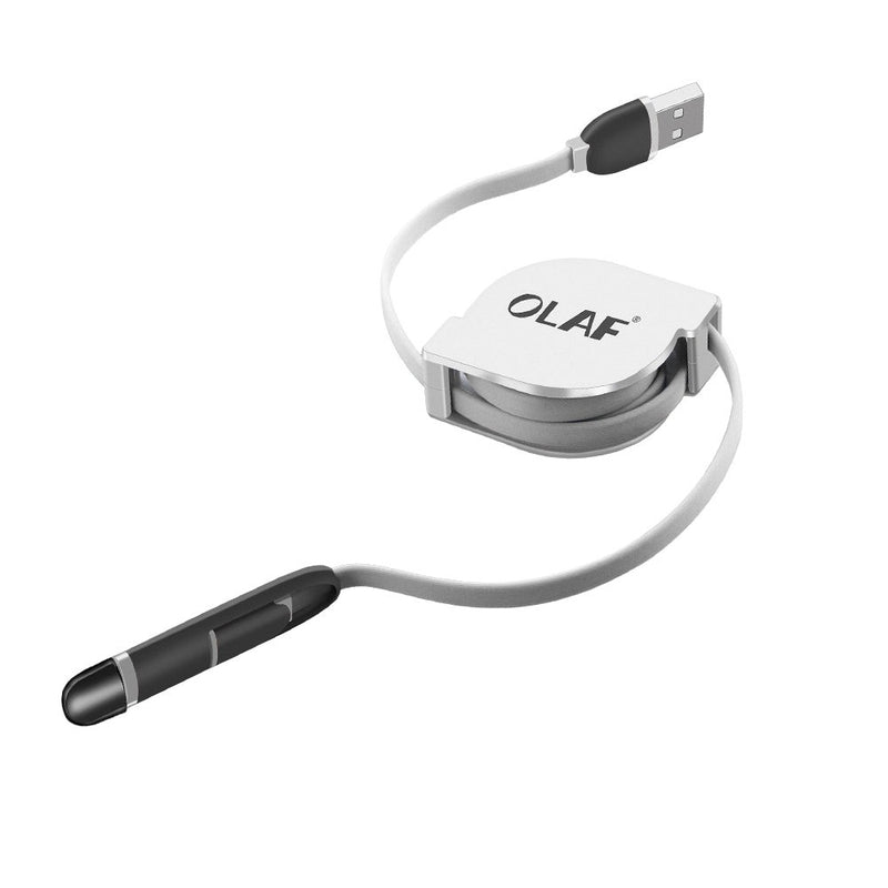 2-in-1 Retractable Micro USB Cable for iPhone