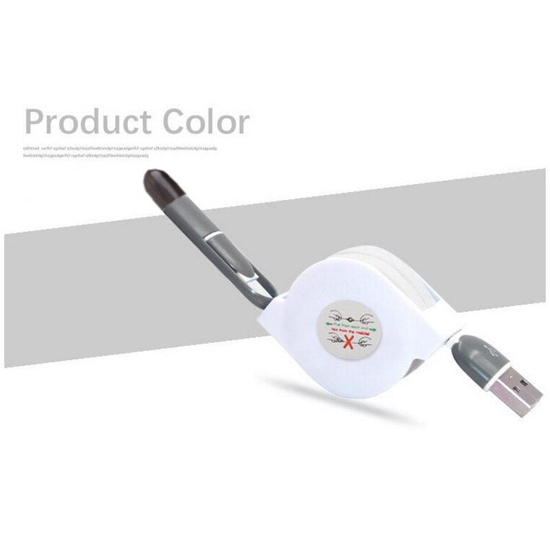 2-in-1 Retractable USB Cable
