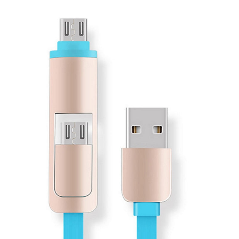 2-in-1 Retractable USB Cable