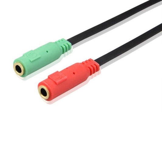 Splitter Headphones Jack 3.5 mm Stereo Audio Y-Splitter 2 Female to 1 Male Cable Adapter
