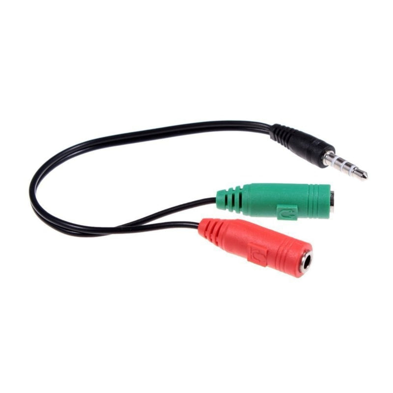 Splitter Headphones Jack 3.5 mm Stereo Audio Y-Splitter 2 Female to 1 Male Cable Adapter