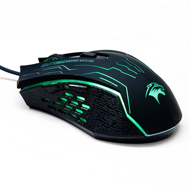 3200DPI Silent Click USB Wired Gaming Mouse