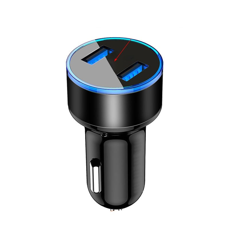 Fast-Charging Dual-USB Car Charger Adapter