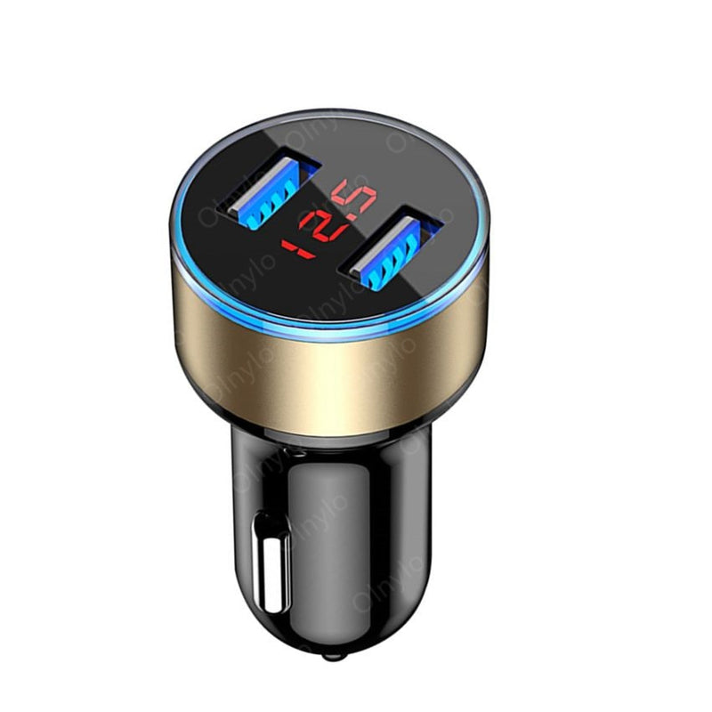 Fast-Charging Dual-USB Car Charger Adapter