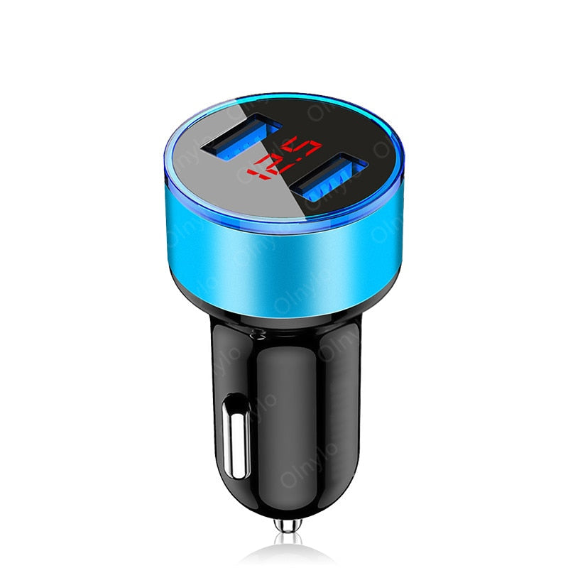 Fast-Charging Dual-USB Car Charger Adapter