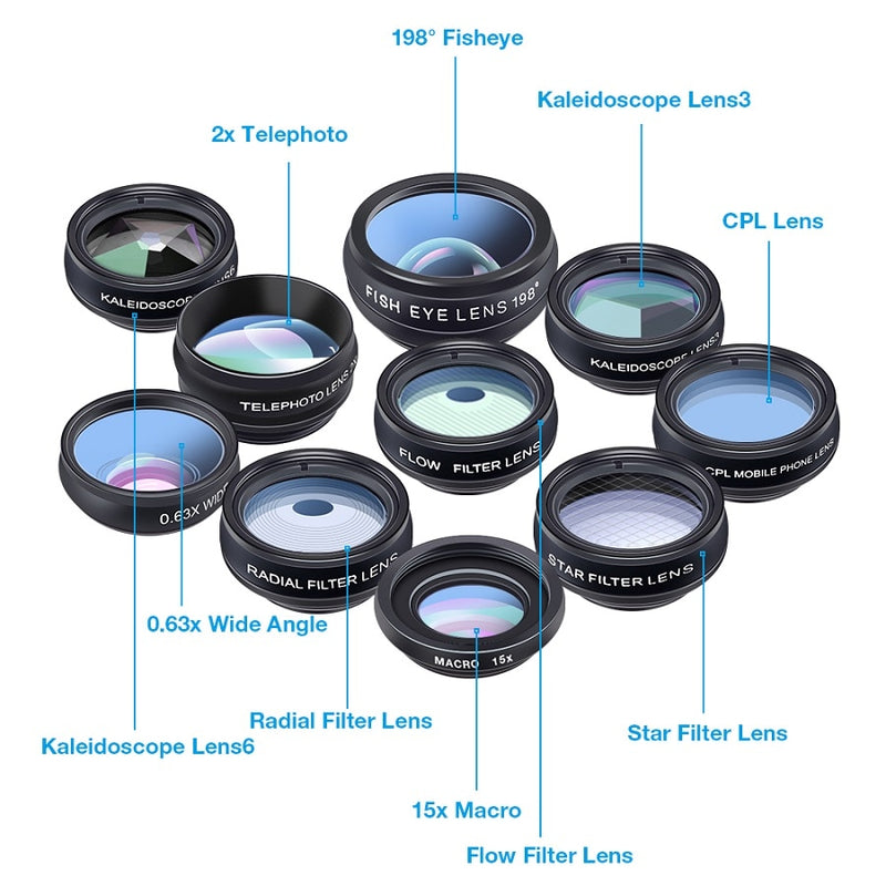 10-in-1 Phone Camera Lens Kit