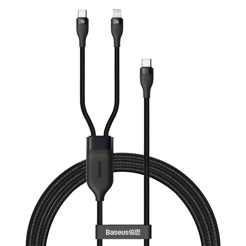 100W 2-in-1 USB-C Cable for MacBook Pro